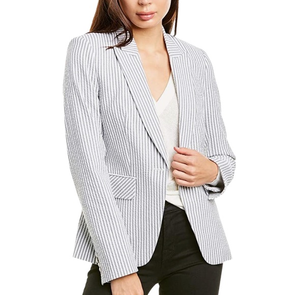 Veronica Beard Jackets & Blazers - NWT Veronica Beard Cutaway Linen Dickey Blazer